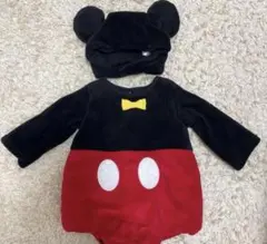 ディズニー　なりきり　ロンパース　ミッキーマウス　帽子付き　なりきりたまごオール