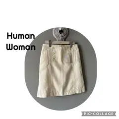 未使用タグ付　Human Woman cottonリネンスカート Sサイズのサムネイル