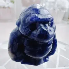 天然石 ラピスラズリ ゴリラ 彫刻パーツ 貫通穴あり - メルカリ