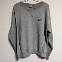 old Reebok グレー クルーネック トレーナー