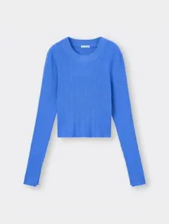 ミニケーブルクロップドセーター(長袖)