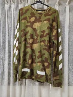 オフホワイトロンT迷彩