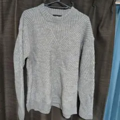HARE ケーブル編み グレーセーター Mのサムネイル