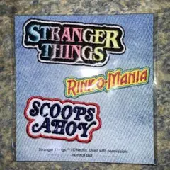 ストレンジャー・シングス 刺繍パッチ 3枚セット