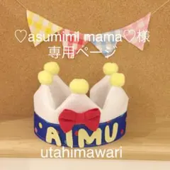 ♡asumimi mama♡様専用ページ バースデークラウン ベビークラウン