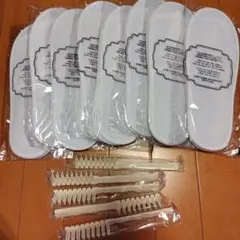 使い捨て ホテルアメニティ スリッパ8足 くし　5本新品・未使用・未開封