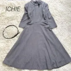 ICHIE ストロベリーフィールズ クラシカルワンピース 千鳥柄 フレア