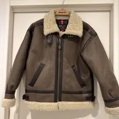 ALPHA INDUSTRIES シェルパファー レザージャケット Sのサムネイル