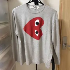 PLAY COMME des GARCONS 長袖カットソー グレー XLのサムネイル