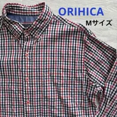 ORIHICA オリヒカ　Mサイズ　チェック柄 ボタンダウンシャツ　長袖