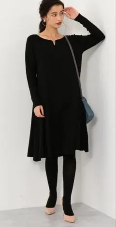 ジュエルチェンジズ ブラック ワンピース ニット