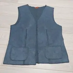 ♦︎ SOÉJU ソフトオックスノーカラージレ　ネイビー　ベスト　サイズフリー ♦︎ SOÉJU ソフトオックスノーカラージレ ネイビー ベスト サイズフリー