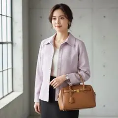 G2405*プライベートレーベル☆ジャケット☆ブルゾン☆ピンク パープル☆M