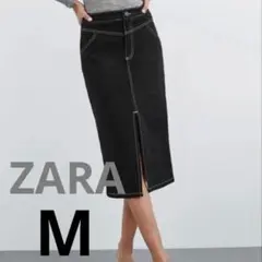 ZARA　ブラックスキニースカート　ザラ　スリット　タイトスカート　スカート