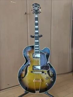価格交渉ご自由に!オレンジ フルアコ ギター - メルカリ