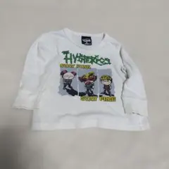 ヒスミニ HYSTERIC GLAMOUR 長袖カットソー 90サイズホワイト