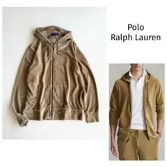 現行QRタグ 完売 【ポロラルフローレン】 コーデュロイ パーカー 刺繍 L