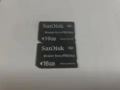 SanDisk メモリースティック PRO Duo 16GB 2枚セット