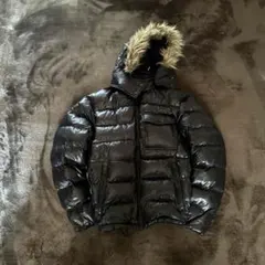 archive y2k ダウンジャケット　フード　ファー　短丈　光沢　平成　お兄