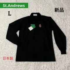 St.Andrews セントアンドリュース 長袖ポロシャツ 新品 ゴルフのサムネイル