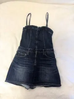 GYDA ジェイダ フロントZIPデニム ミニワンピデニムワンピース