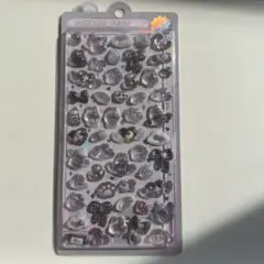 【正規品】ボンボンドロップシール オリジナル　しろくろ　うさぎ　リボン　黒