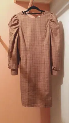 ems excite エムズエキサイト　チェックミニワンピース