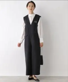 LEPSIM ボウタイブラウス＆オールインワン　セレモニー　オケージョン