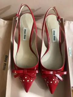 【超美品】【可愛い‼︎】MIUMIUパンプス