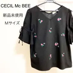 CECILMcBEE 袖リボン付き花柄トップス 新品未使用