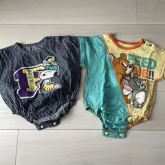 スヌーピー・トムとジェリーロンパース70cm