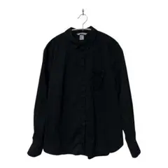 【L】 H&M エイチアンドエム 長袖シャツ ブラック シャツ ブラウス