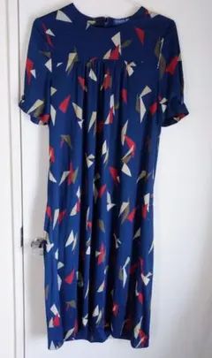 美品！Pagalogo 半袖ワンピース ネイビー