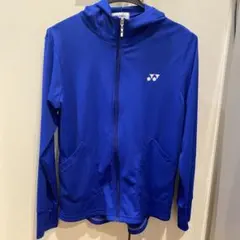 YONEX フード付きウォームアップウェア Mサイズ 青