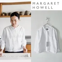 マーガレット ハウエル 桜色のLINEN VOILE シャツ ブラウス - メルカリ
