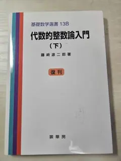 代数的整数論入門 下