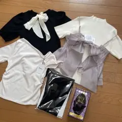 GRL セットアップ リボン付き3点とヌーブラと補正下着全て新品です！！
