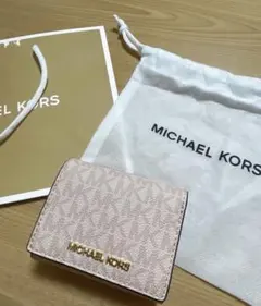【新品】MICHEAL KORS マイケルコース ピンク系 折り財布
