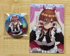 中野三玖 小悪魔メイド アニメイト 缶バッジ 特典ブロマイド 五等分の花嫁