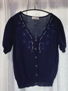 刺繍カーディガン
