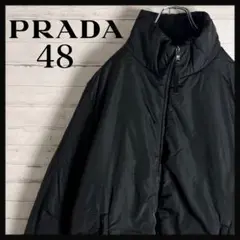 PRADA SPORT アーカイブ ダブルジップ ナイロンブルゾン 黒 M 美品 PRADA SPORT アーカイブ ダブルジップ ナイロンブルゾン 黒 M 美
