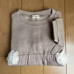 しまむら　キッズトレーナー・トップス100㎝　女の子　かわいい　花　裏起毛