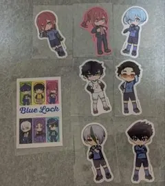 ブルーロック　ブルロ　ダイソー　セリア　ダイカットステッカー　８枚セット