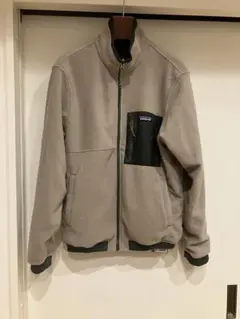 patagonia フリースジャケット パタゴニア　リバーシブル　ベージュカーキ