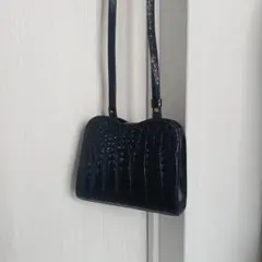 可愛すぎ　ミニショルダーバッグ　シャイニー　クロコダイル　ナイルクロコダイル