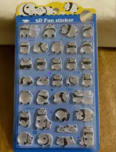 パンダ 韓国シール　ぷっくり ぷくぷく　 シール　ボンボンドロップ