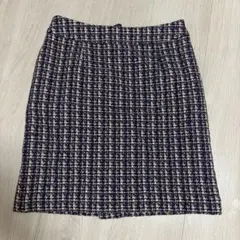 NATURAL BEAUTY BASIC ツイードミニスカート Sのサムネイル