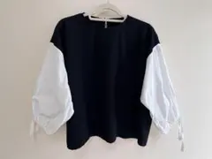 ZARA バルーンスリーブ トップス ブラウス シャツ オフィスカジュアル