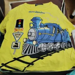 mou jon jon 列車プリント Tシャツ 110