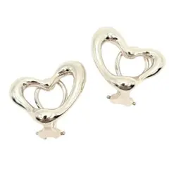 美品◎Tiffany ティファニー イヤリング オープンハート エルサペレッティ